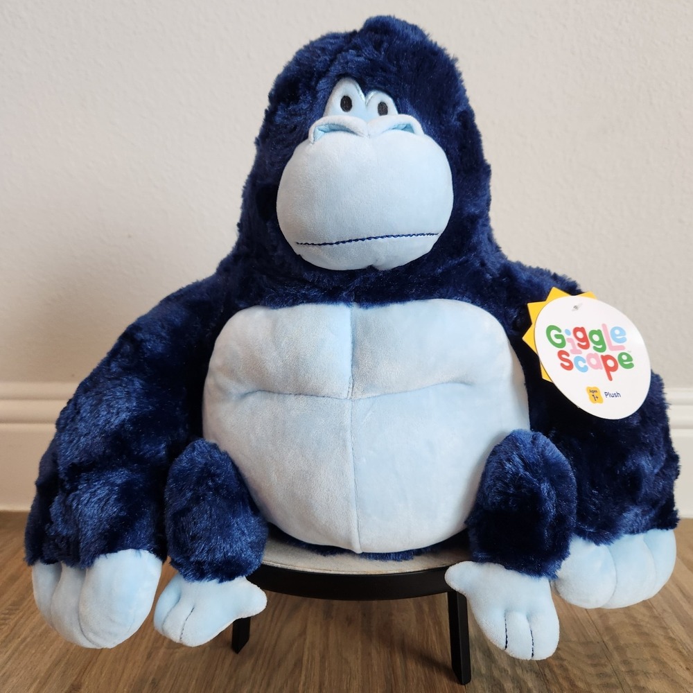 Giggle Scape 12" Chunky Blue Gorilla Stuffed Animal‎ Plush Target New with Tags